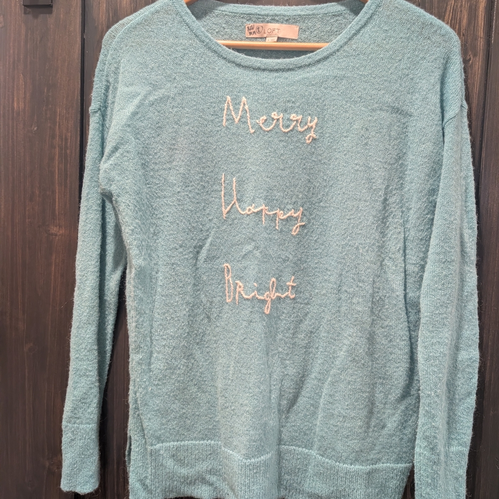 LOFT Blue Knit Sweater